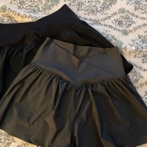 Aerie Black Skorts